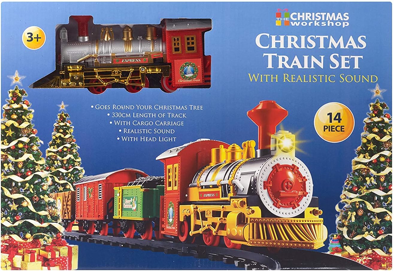christmas workshop train set