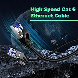 Cat 6 Ethernet Cable 50ft Outdoor&Indoor, Cat 6