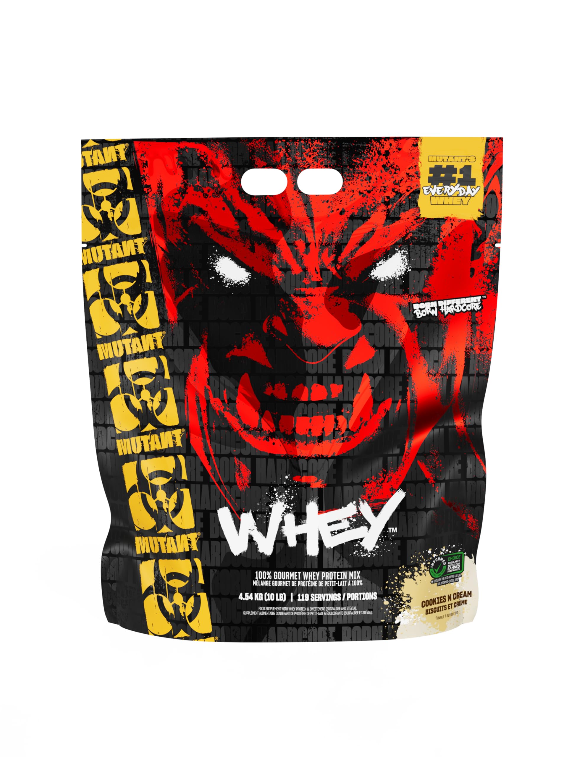 MUTANT Whey | 100% Whey Protein Powder Shake, Gourmet Taste | 22g of Protein | Fast Absorbing, Easy Digesting | 4540 g | Cookies & Cream