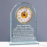 Enjinkail 50th Birthday Gifts for Women Men - Personalized Crystal Clock Gifts 1974 50 Year Old Birthday Present for Her Him - Happy 50th Birthday Gifts Ideas for Mom Dad Unique