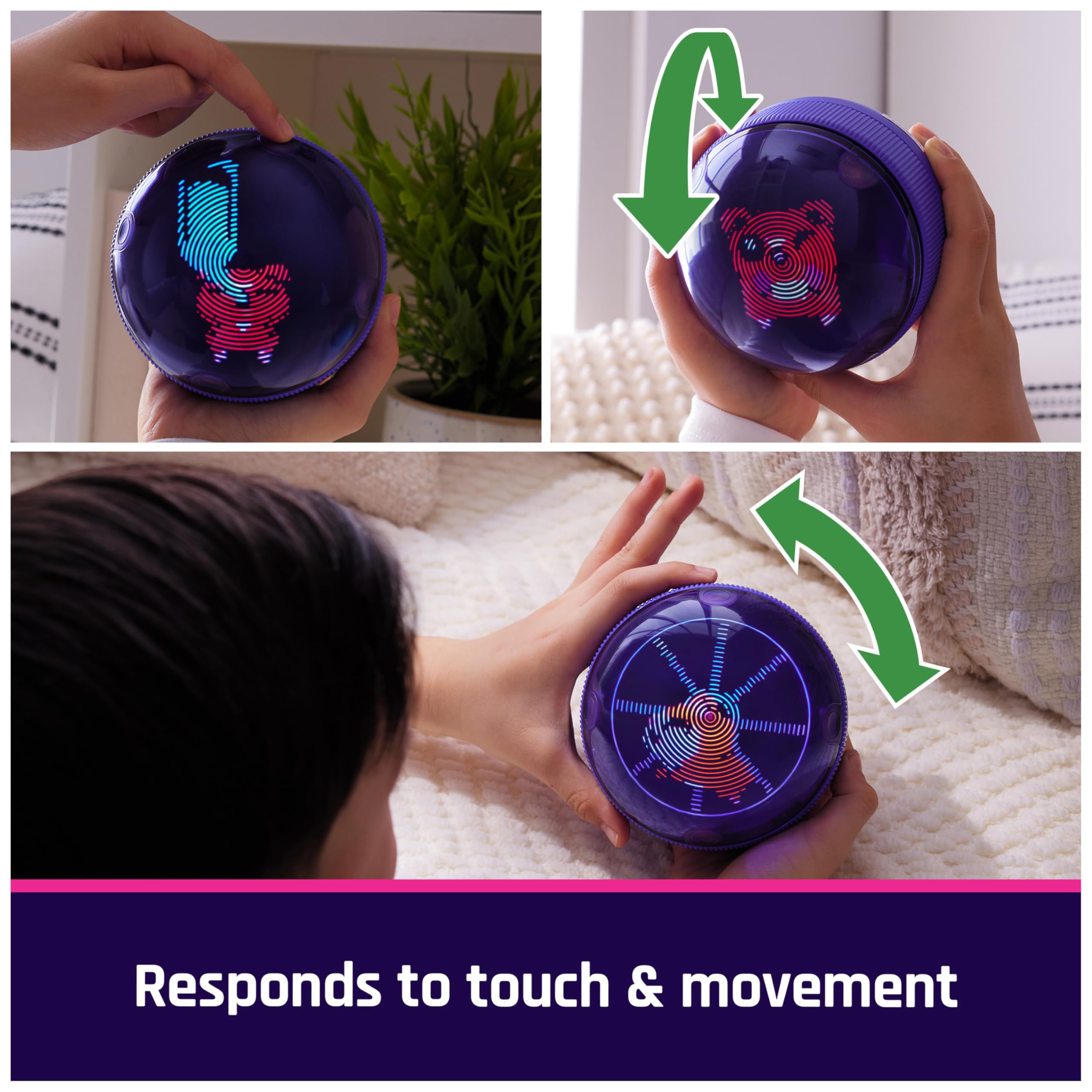 Bitzee, Hamster Ball Interactive Toy Hamster with Over 20 Hamsters Inside, Rolls & Reacts to Touch, Digital Pet Gifts & Stocking Stuffers for Kids