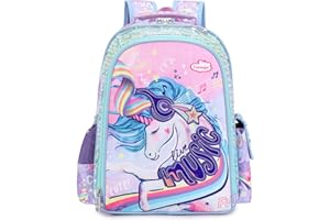 CUSANGEL Kids Backpack for Girls Preschool Elementary Kindergarten School Bag 15.6″ Multifunctional Cute Large Capacity