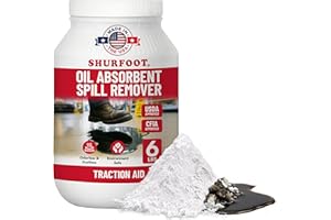 SHURFOOT 6lb Non-Slip Oil Absorbent - Provides Ice Traction & Vapor Suppression - Spill Control for Blood, Water & Oils - USD