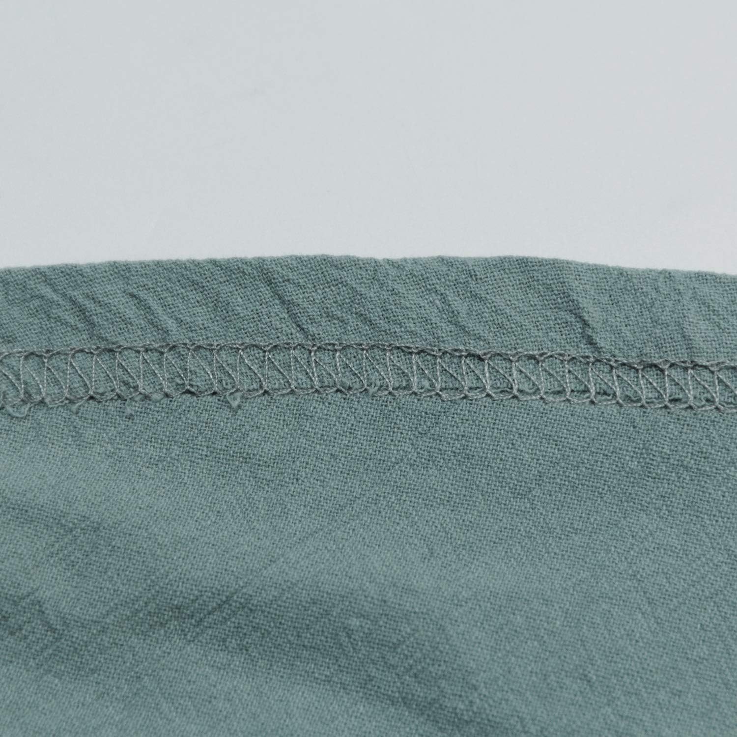Men's Linen Cotton Henley Shirt - Casual Short Sleeve Hippie Button Up Beach T Shirts -7 Colors at  Men’s Clothing store