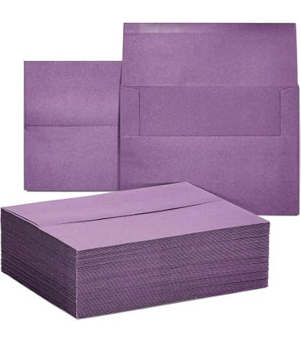 10 Square Flap Envelopes (4 1/8 X 9 1/2) - Navy Blue, Pack Of 50, Peel & Press Self-Adhesive Closure