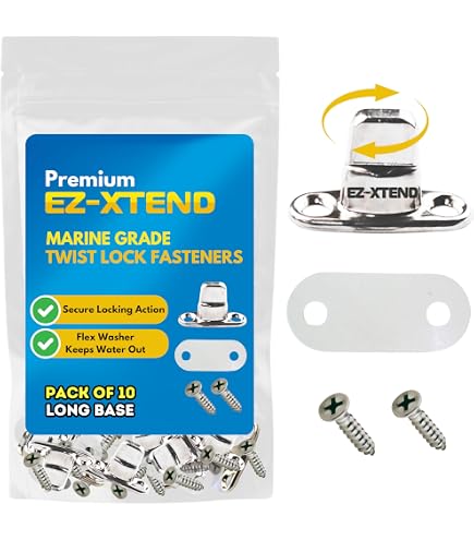 DOT Scovill Twist Lock Common Sense Fasteners | Eyelets For Boat Canopy Bimini | Pack Of 10-1180592