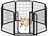 Yaheetech 8 Panel Lightweight Dog Playpen 80cm Portable Exercise Pen