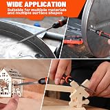 ValueMax Interchangeable Needle File Set 6Pcs with Handle for Wood Metal view 7