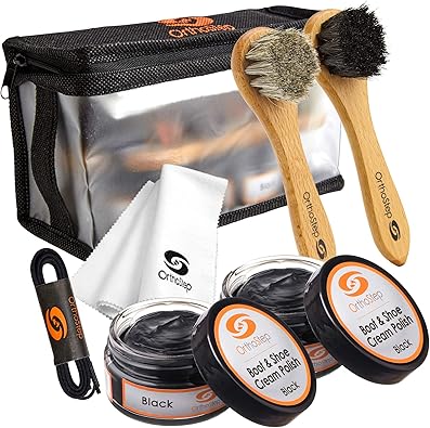 black leather boot polish