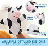 JOYIN 6-Piece Farm Animal Hand Puppet Set with Moving Mouth view 5