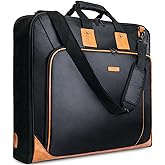 Noozion Garment Bag for Travel, Large Carry On Suit Bag for Business Up to 3 Suits, Wrinkle Free Garment Bag for Hanging Clothes with Shoulder Strap, Laptop Compartment, and Wet-Dry Pocket