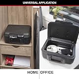 Master Lock Fireproof Safe Box 5L with Key 36.2 x 28.4 x 15.6 cm Black view 3