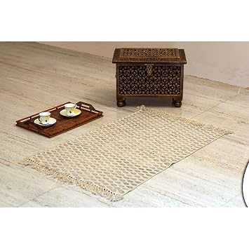 Amazon De Fair Trade Weave 100 Baumwolle Handgewebt Teppich 60 X