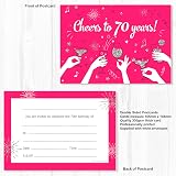 Olivia Samuel 20 Pack 70th Birthday Party Invitations with Envelopes view 2
