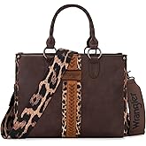 Montana West Wrangler Animal Print Tote Bag for Women Western Purse Boho Top Handle Satchel Handbag