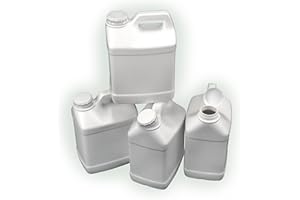 TUUNIO 2 Gallon Plastic F-Style Jugs With 63mm Caps, Pack of 4