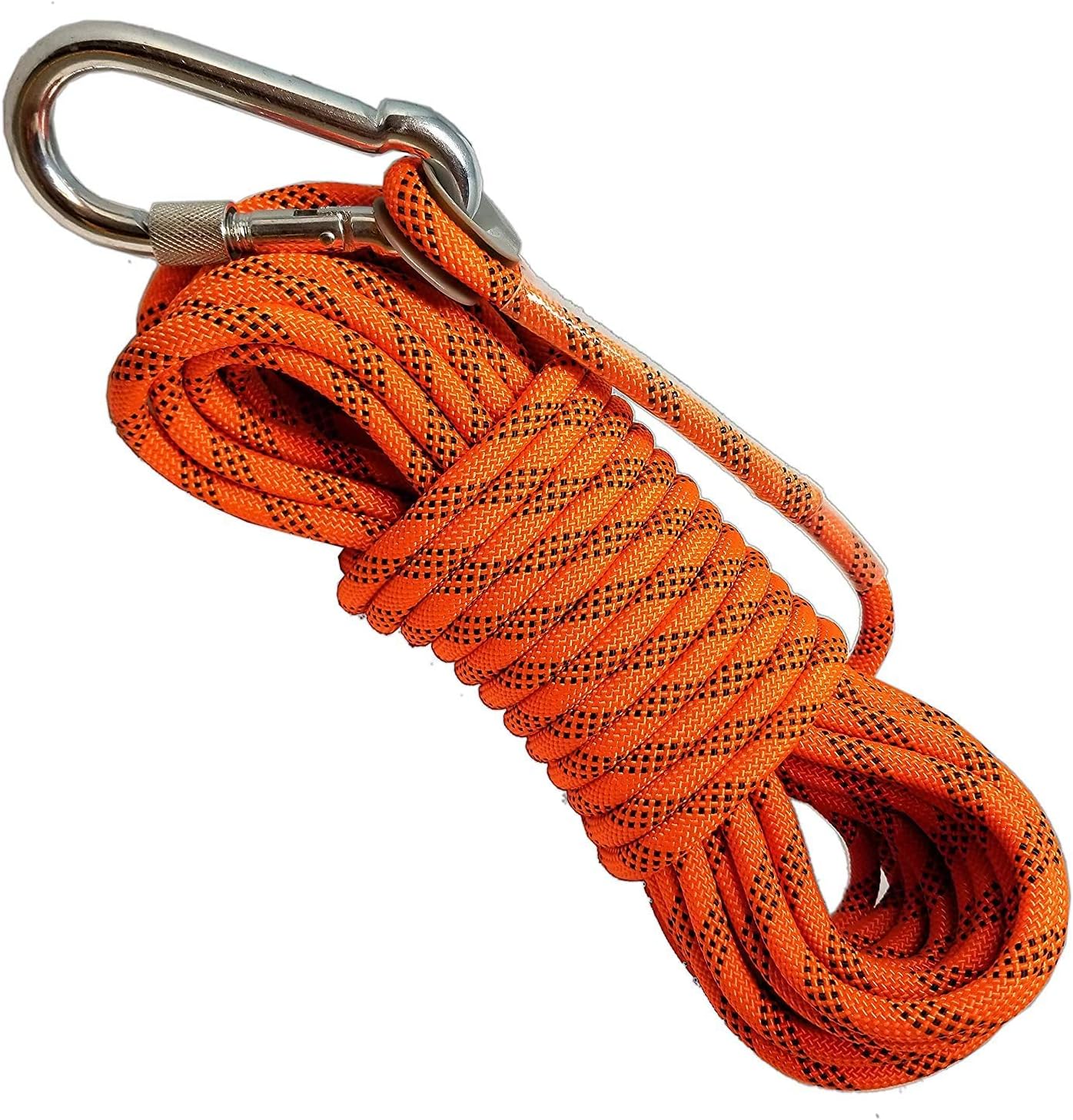 Two-Story Fire Escape Ladder 13 ft Flame Resistant Emergency Rope Ladder with Spring Hooks - Reusable - Weight Capacity up to 2000 Pounds (13ft) - - 