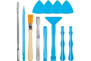 HowFixit Opening Pry Tools Kit with ESD Spudgers, Anti-Static Brush, Metal Spudger for Disassembling and Repair Laptop, Game Console, Computer