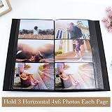 Vienrose 6x4 Photo Album 300 Photos Linen Cover 50 Sheets Black Pockets view 6