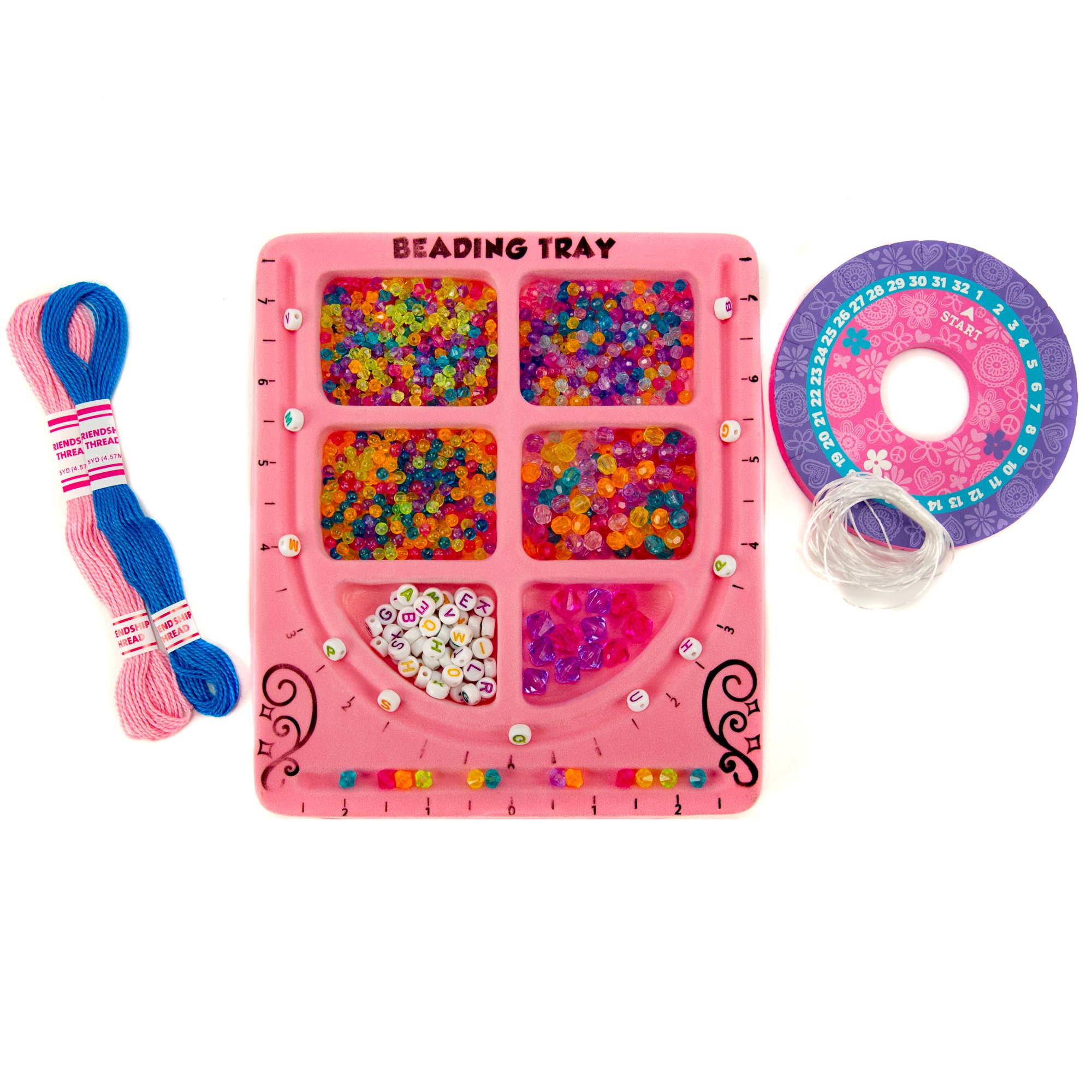 Just My Style My Very Own Jewelry Studio, Personalized Bracelet Making Kit With 1700+ Beads, Bead Kit Great for On-The-Go, Travel DIY Custom Accessories for Ages 6, 7, 8, 9