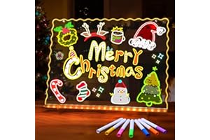 Ammonite Lumiboard LED Drawing Board, Transparent Acrylic Tablet with Remote, USB Powered Dimmable Art Kit, Multiple Color Options, for Creative Fun and Modern Home Decor, Gift for Young Artists