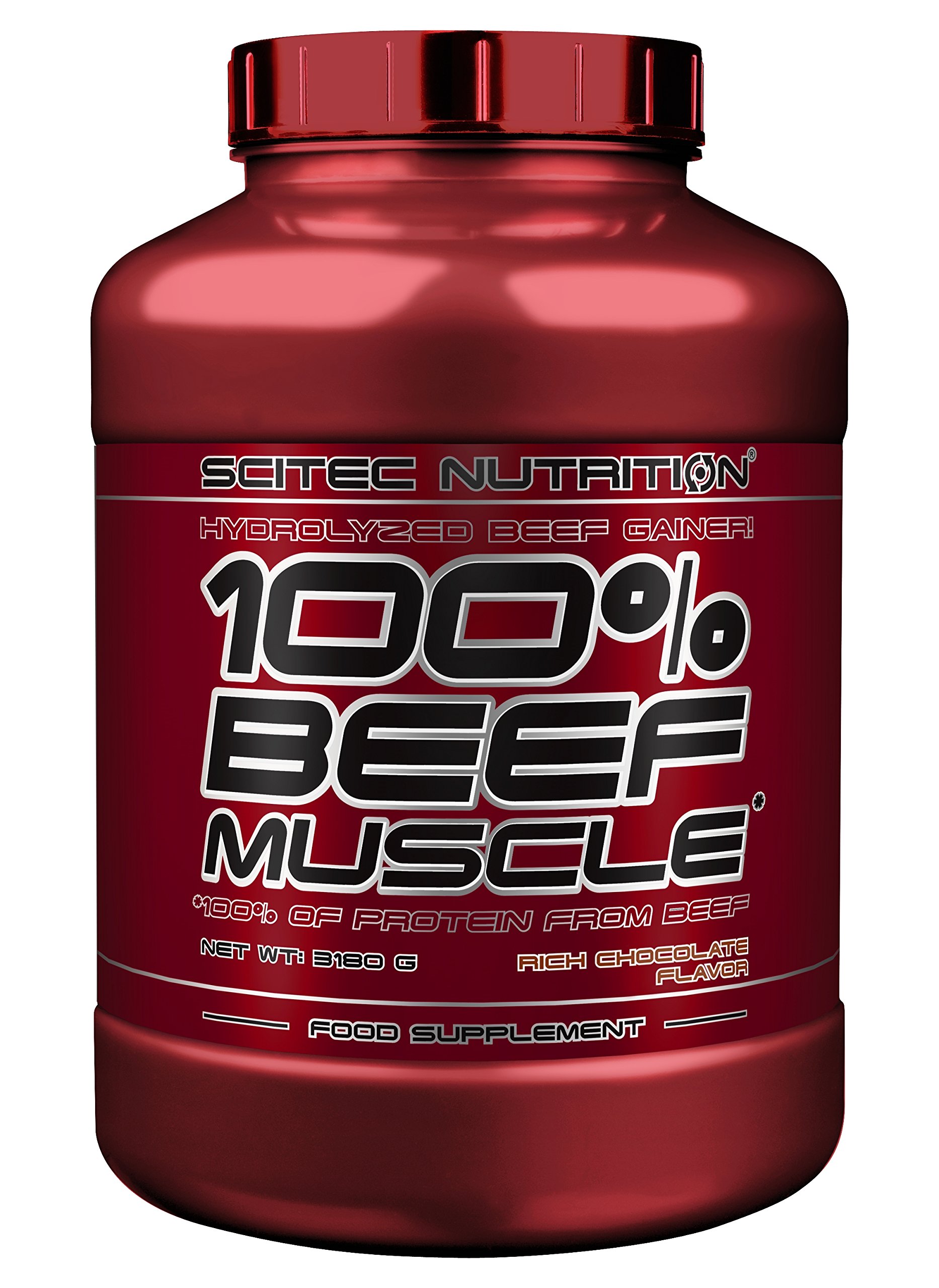Scitec Nutrition 100% Beef Muscle Protein Powder - 3180g, Rich Chocolate