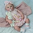 KSBD Realistic Reborn Dolls Girl - 18 Inch Lifelike Newborn Eyes Open Doll Real Life with Soft Weighted Body, Advanced Painted Gift Set for Kids Age 3+…