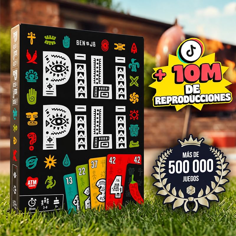 PILI PILI - Juego de Mesa Rápido y Estratégico - Familia y Amigos - +8 años