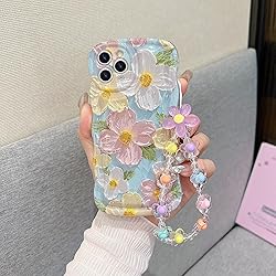 for iPhone 11 Pro Curly Wavy Case, Cute Colorful
