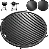 8834 65171 Griddle for Weber Gourmet BBQ System Sear Grate, for 22'' Weber Original Kettle Premium/Charcoal Grill Accessories, 22" Smokers, for Kettle Charcoal Grill Grate 22 inch, Cast Iron