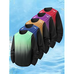 Men's Long Sleeve T-Shirt for Hiking, Fishing,Gym & Running - Moisture Wicking Performance Shirt 1-Pack