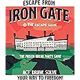 The Escape Game: Escape from Iron Gate - The Puzzle Completing, Drawing, Acting and Trading Prison Break Party Game by Pressman, Multi Color