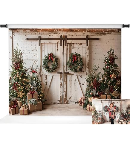 Wipe Warmer Pillows 10x10ft Christmas Forest Backdrop With Glitter Pine ...