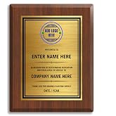 Custom Plaque with Logo - Personalized Award Plaque for Recognition | Upload Own Photo/Text, Full-Color Printing, For Service and Achievement Recognition, Premium Finish