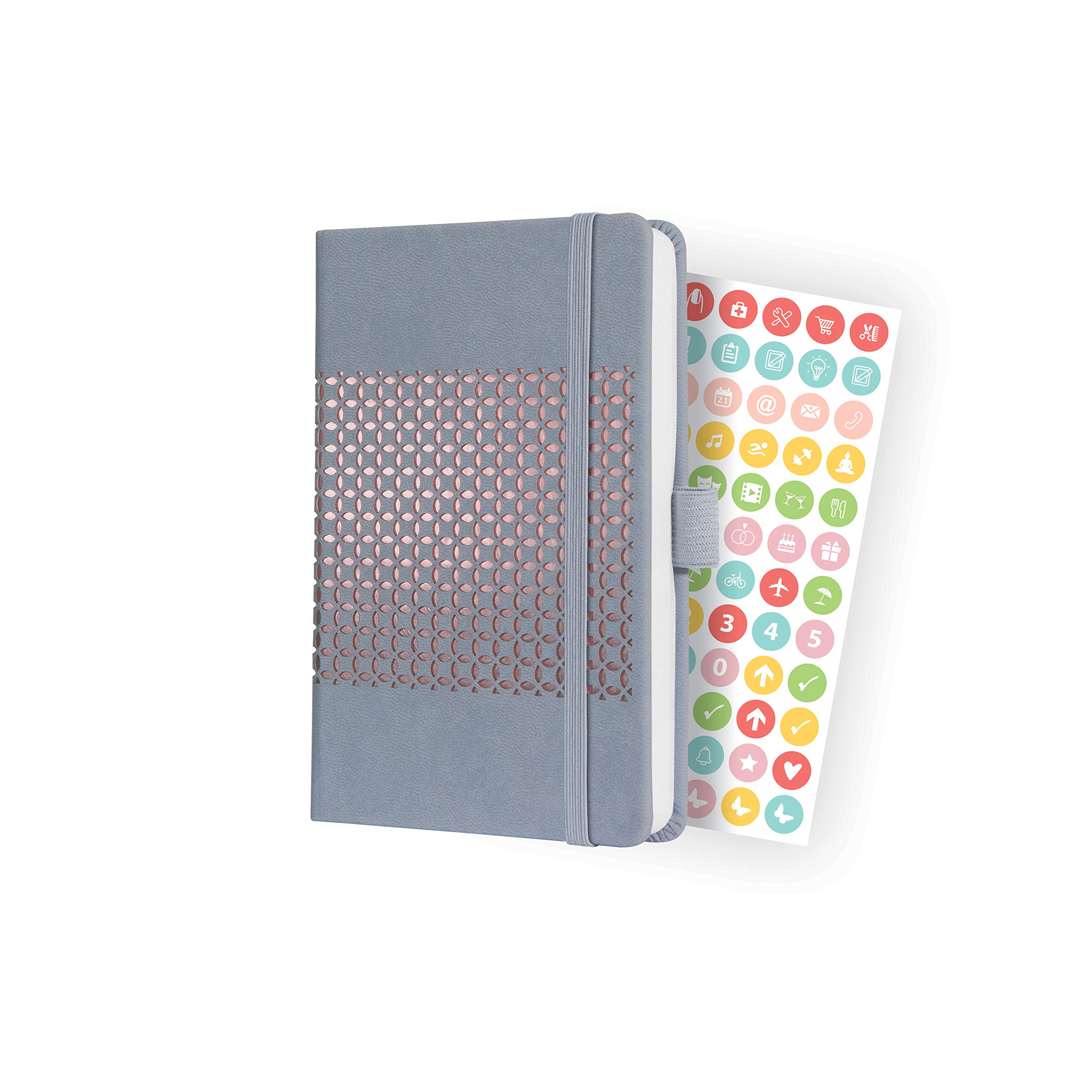 SIGEL J2208 Jolie weekly planner 2022 - 9,5 x 15 cm - hardcover - 174 pages - grey