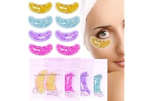 8Pack Reusable Under Eye Patches for Puffy Eyes Ice Eyes Mask Cooling Patch Gel Pad Cold Hot Therapy