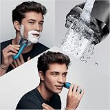 Braun Series 3 ProSkin 3040s Shaver Wet Dry Pop Up Trimmer Black Blue view 3