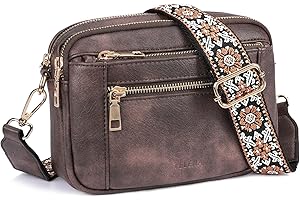 Telena Crossbody Purse for Women Small Crossbody Bags Trendy Vegan Leather with Adjustable Shoulder Strap