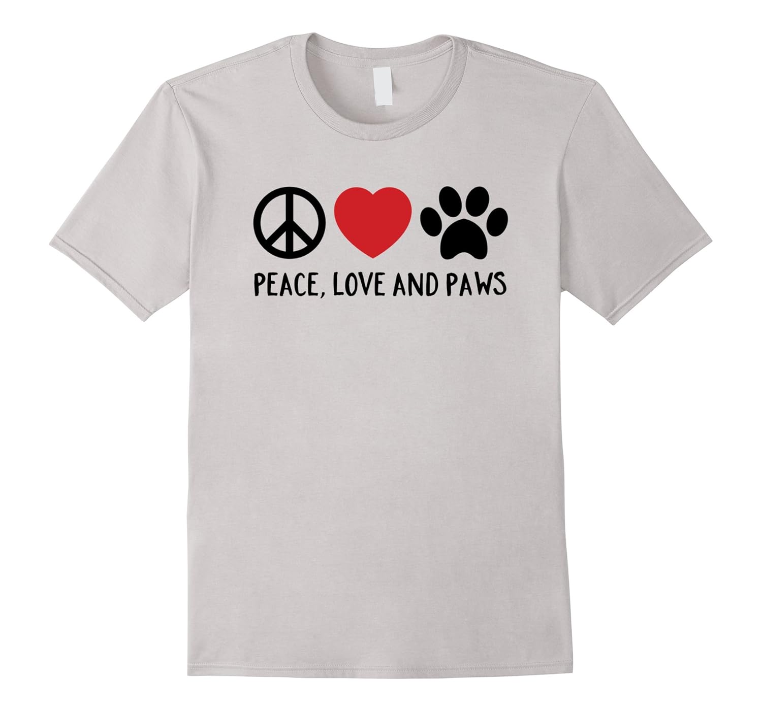 Peace, Love and Paws Dog Lover Rescue Pet Adoption TShirtCL Colamaga