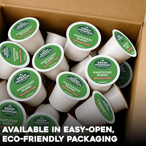 GREEN MOUNTAIN COFFEE ROASTERS NANTUCKET BLEND, SINGLE-SERVE KEURIG K-CUP PODS, MEDIUM ROAST COFFEE PODS, 72 COUNT