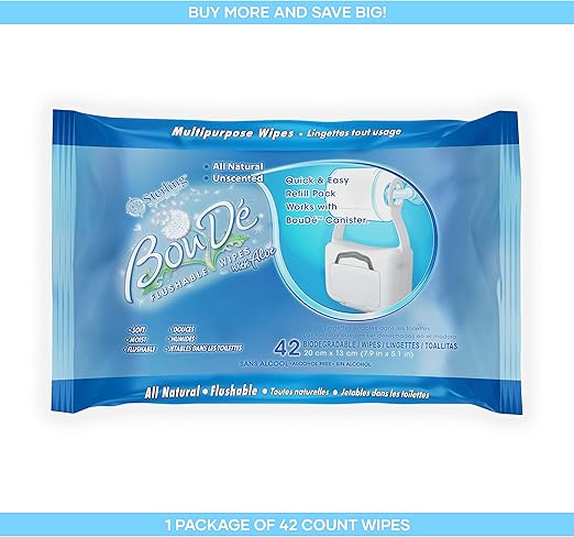 Amazon Com Boude Flushable Wet Wipes Refill Pack 42ct Home