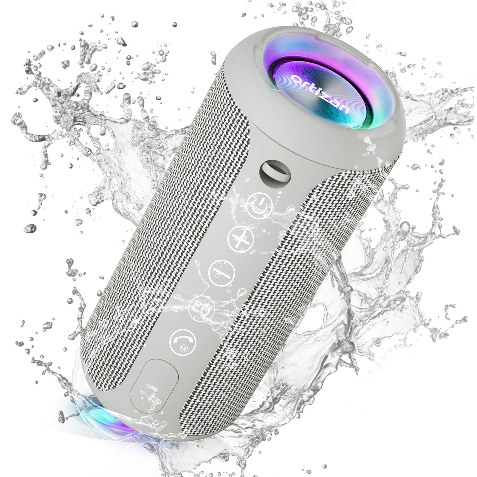 Photo 1 of Ortizan Portable Bluetooth Speaker, IPX7 Waterproof Wireless Speaker with 24W Loud Stereo Sound, Outdoor Speakers with Bluetooth 5.0, 30H Playtime,66ft Bluetooth Range, Dual Pairing for Home factory sealed