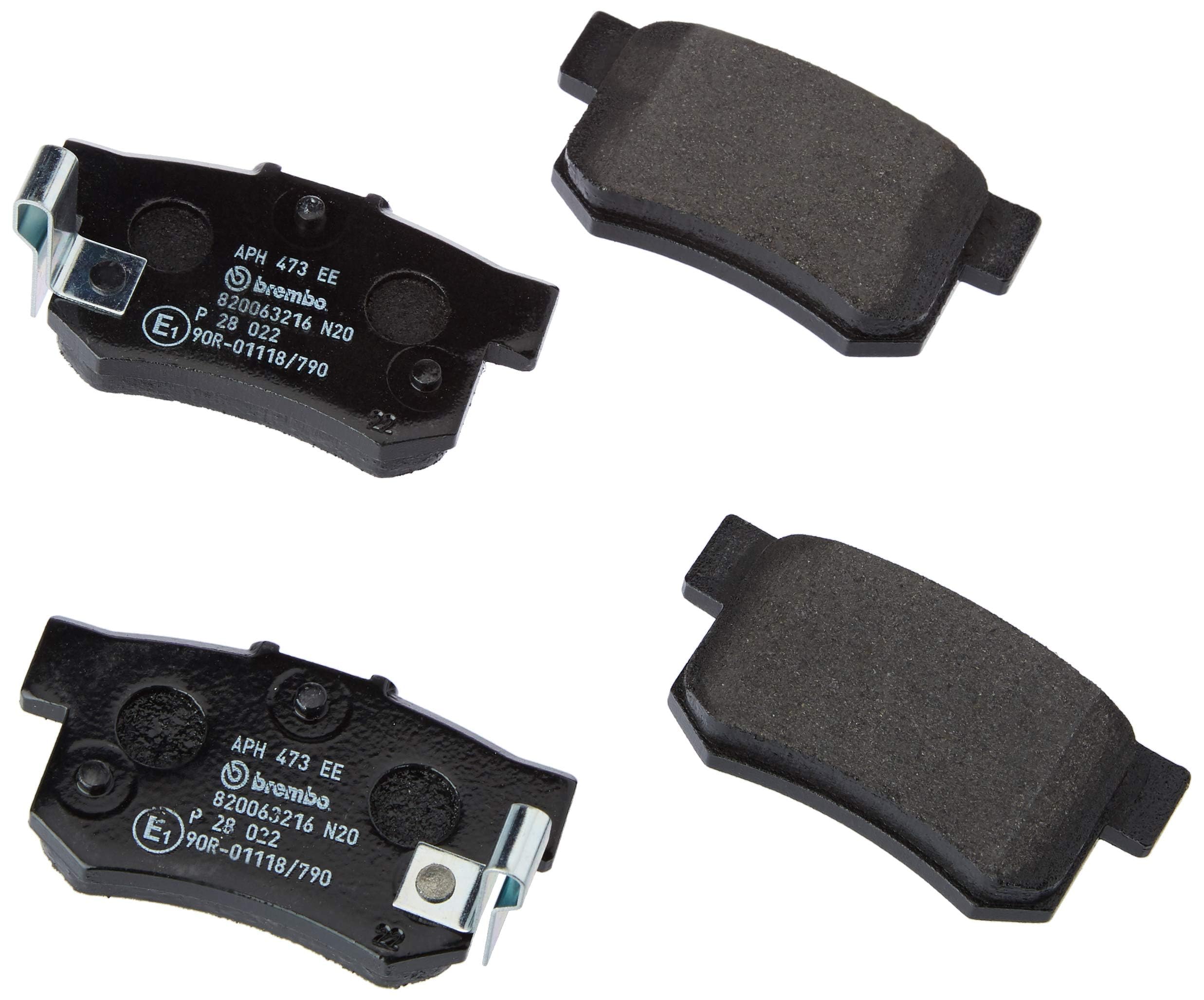 Brembo P28022 Rear Disc Brake Pad - Set of 4