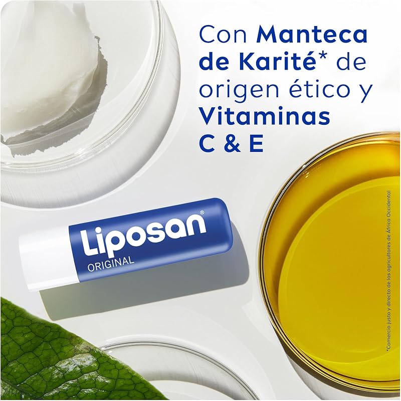 Original (1 x 4,8 g), bálsamo labial de cuidados intensivos, cacau labial de textura leve, bálsamo hidratante para lábios macios e suaves