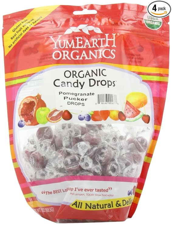 Yummy Earth Organic pomegranate pucker drops - 13oz (890146001678)