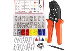 Twidec/755Pcs 21Type Car Electrical Wire Terminal 1/1.5/1.8/2.2/2.8/3.5mm Connector Pins Terminal Auto Electric Connector Non