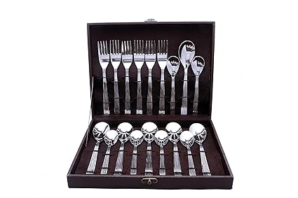 Shapes Lynex cutlery set of spoon & Fork 18 pcs with Gift Box packaging