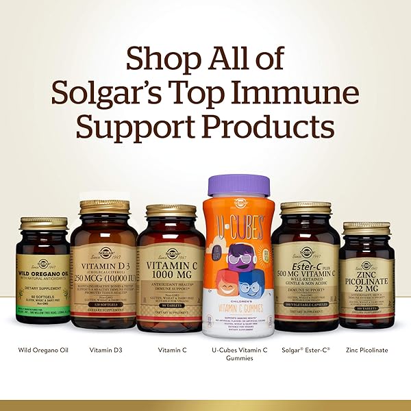 SOLGAR ESTER-C PLUS 500 MG VITAMIN C (ASCORBATE COMPLEX), 100 VEGETABLE CAPSULES – GENTLE & NON ACIDIC – ANTIOXIDANT & IMMUNE SUPPORT – NON GMO, VEGAN, GLUTEN-FREE, KOSHER – 100 SERVINGS