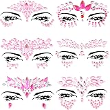FACEGEM LONDON 6 Pcs Face Gems Adhesive Glitter Jewel Tattoo Sticker Festival view 8