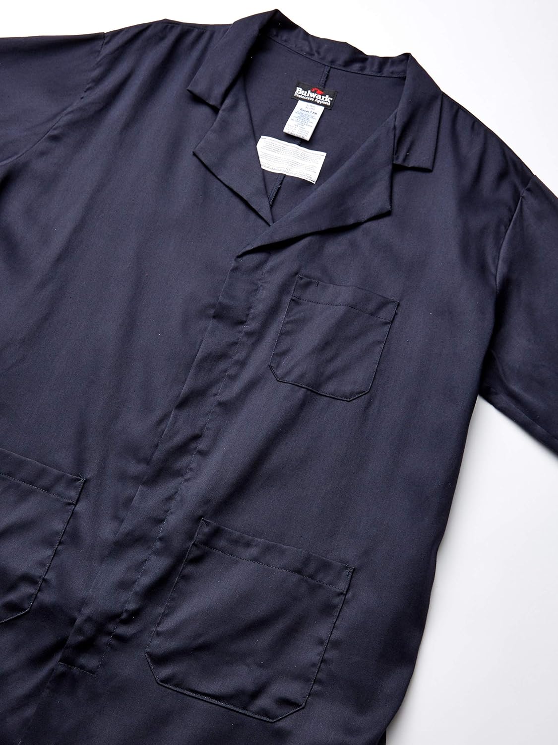 Bulwark FR mens Fr Concealed Snap-front Lab Coat: Clothing
